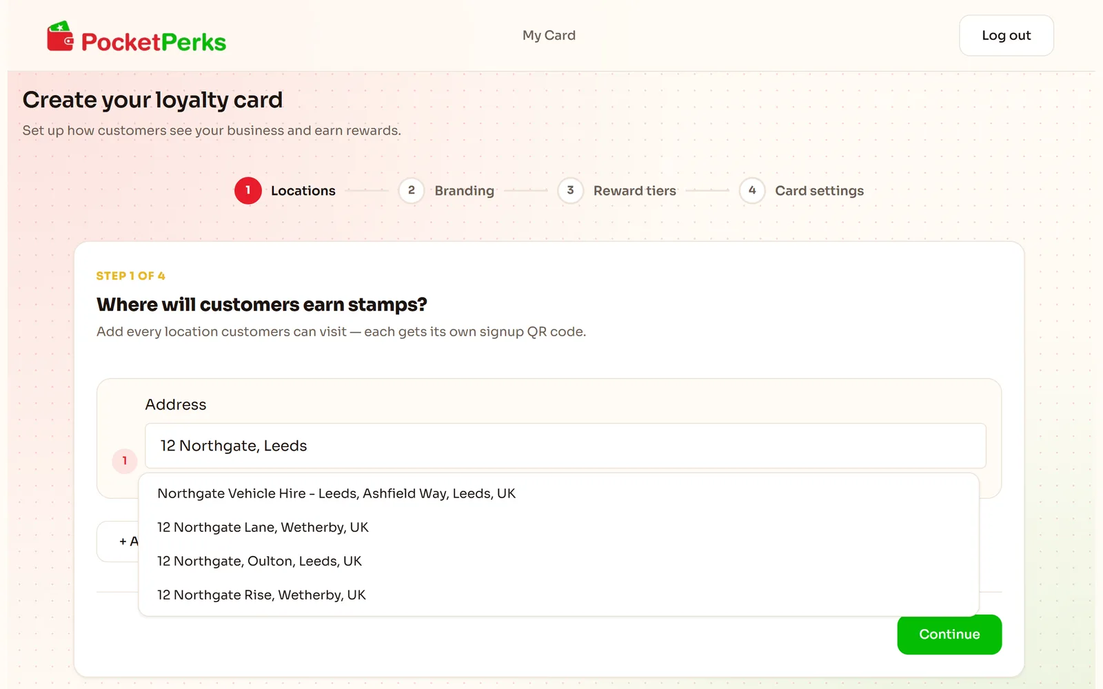 Adding your shop locations